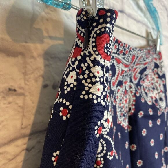 Talbots Women’s Boho Casual Everyday Paisley Mini Skirt Size 4P - Picture 3 of 5